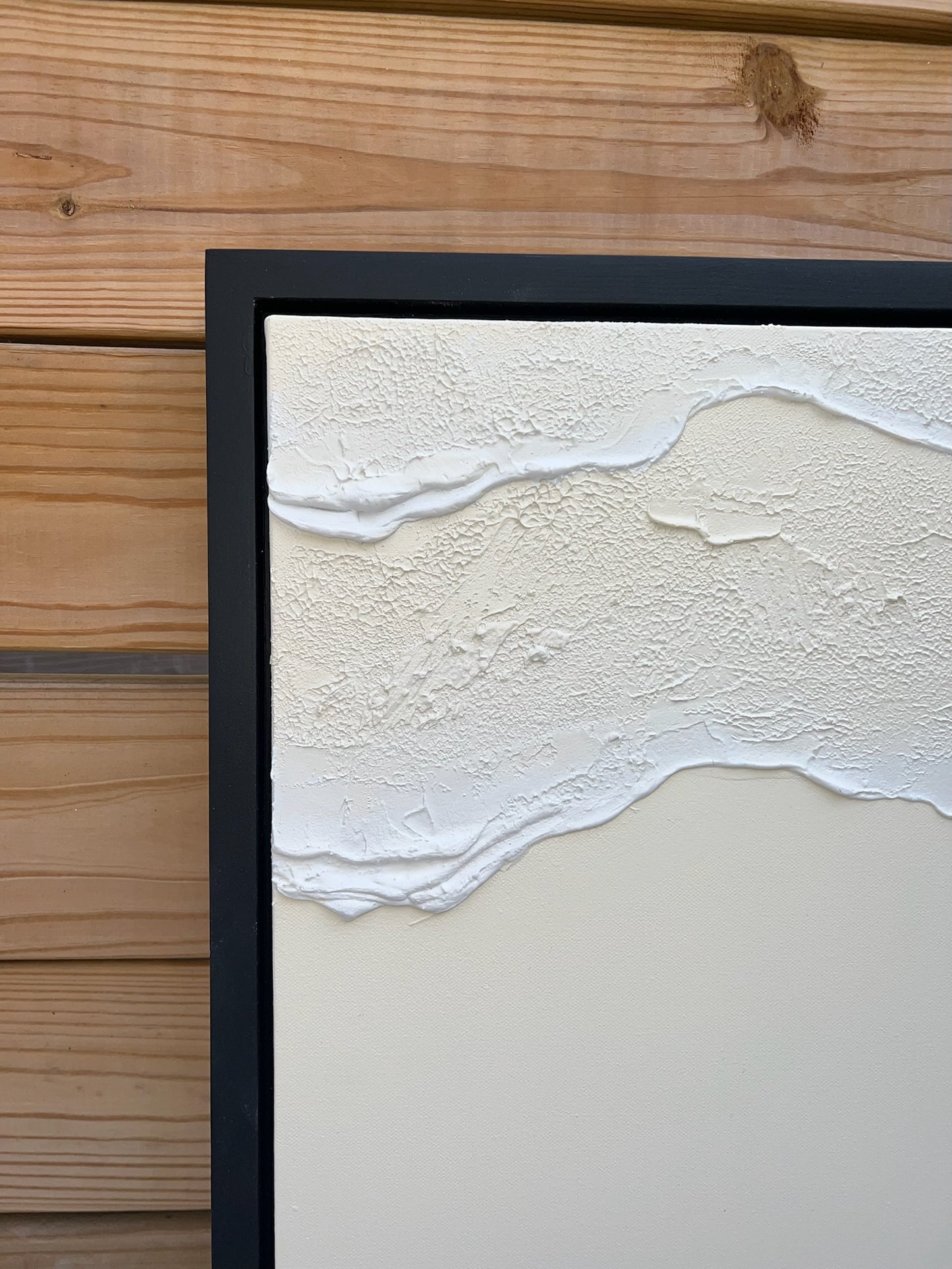 Tidal 12 (Ivory | 24in x 48in | Black Frame)