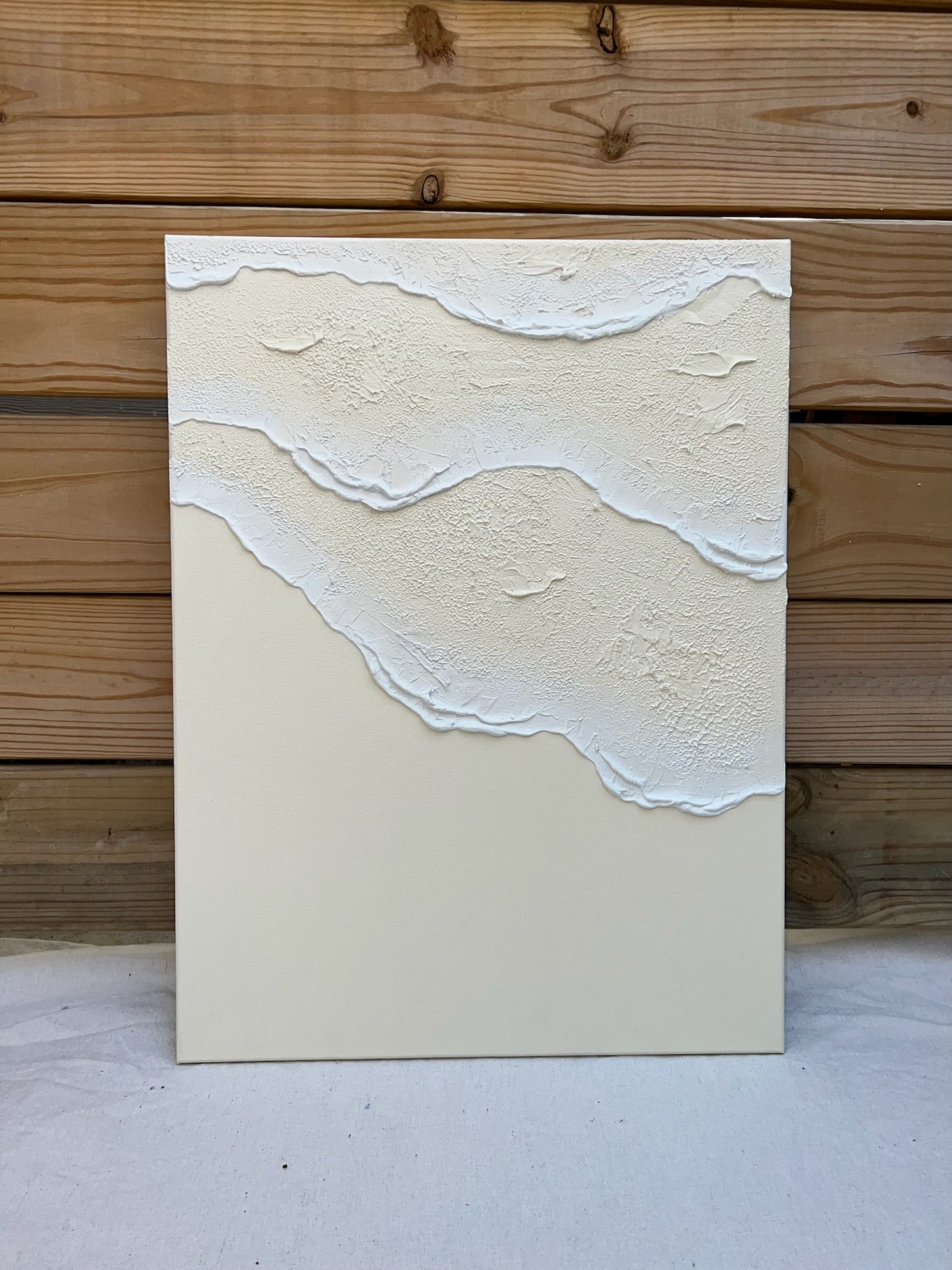 Tidal 1 (Ivory | 18in x 24in | Triptych)