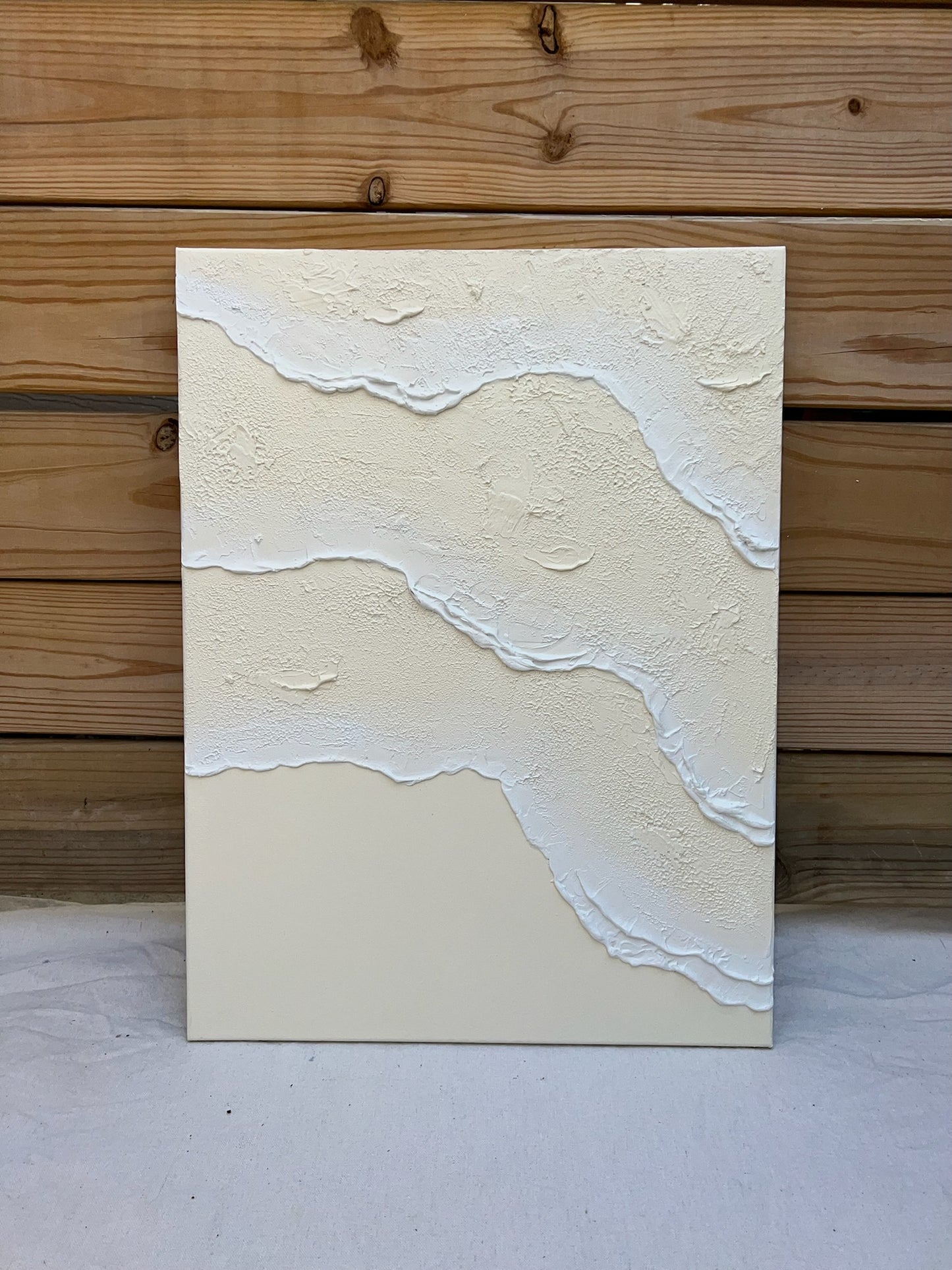 Tidal 1 (Ivory | 18in x 24in | Triptych)